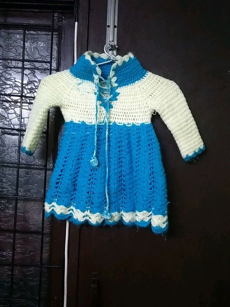 Crochet Handmade Frock For Baby Girl