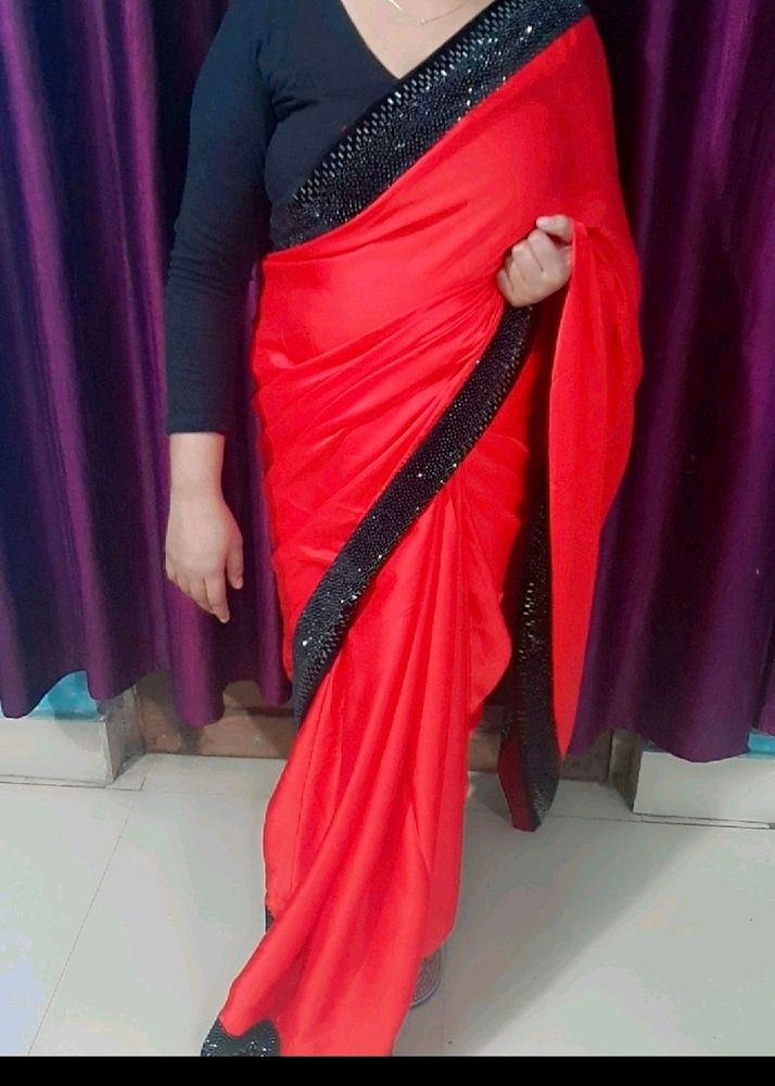 Beautiful red saree