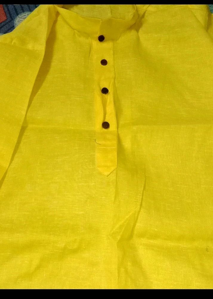 Mustard Colour Kurta