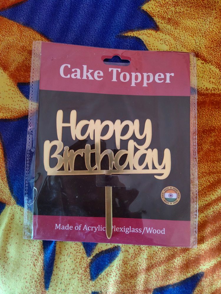 Happy Birthday Cake topper