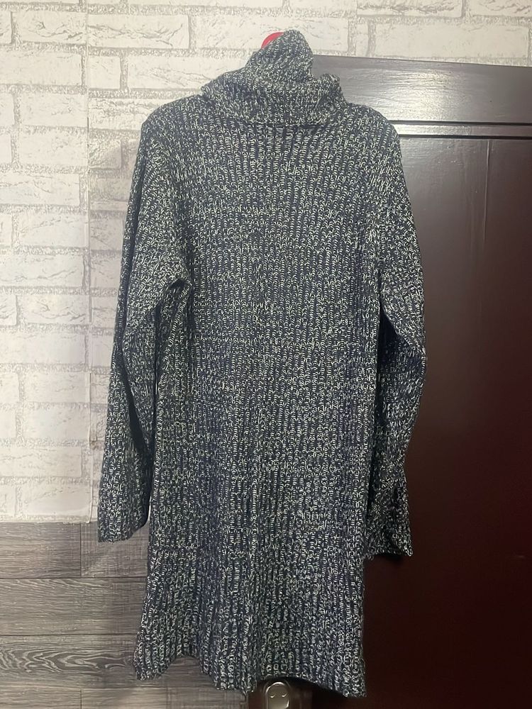 George High Neck Long Woolen Sweater