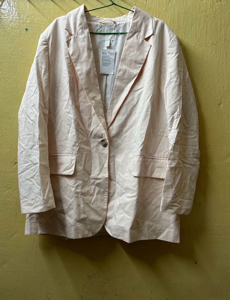 H&M BABY PINK BLAZER