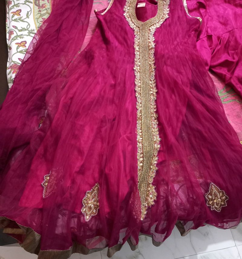 Anarkali Kurti, duppata With Bottom Wear