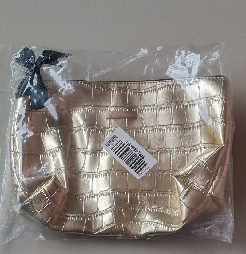 Golden Croc Pouch