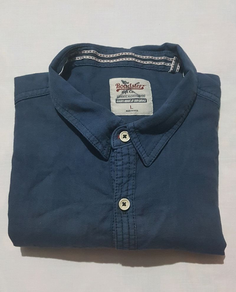 Roadster Navy Blue Shirt