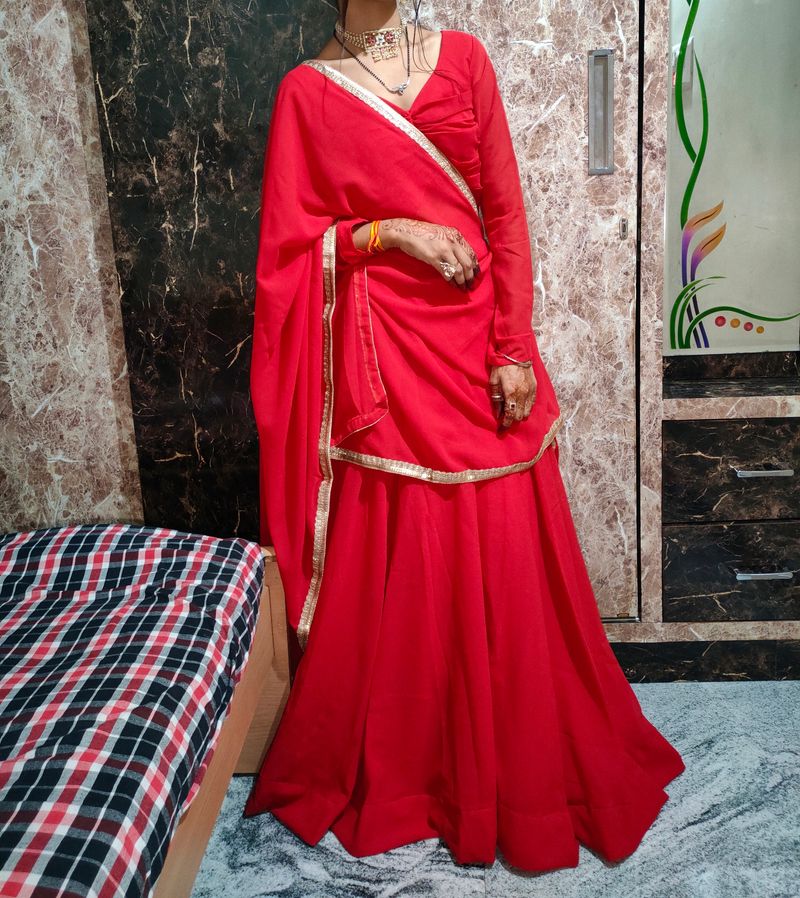 Red Lehenga