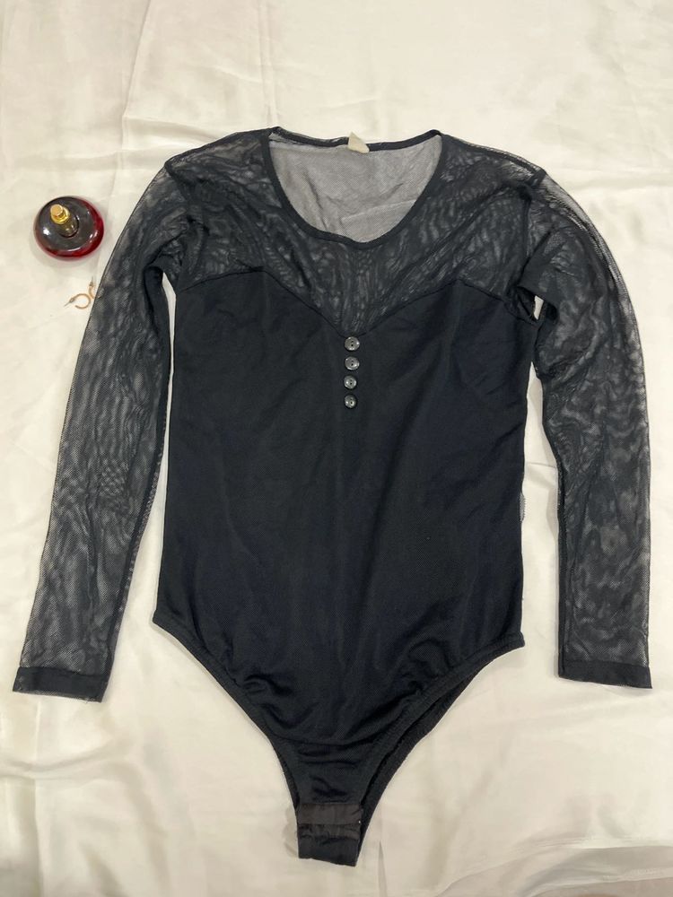 Net Black High Quality Bodysuit