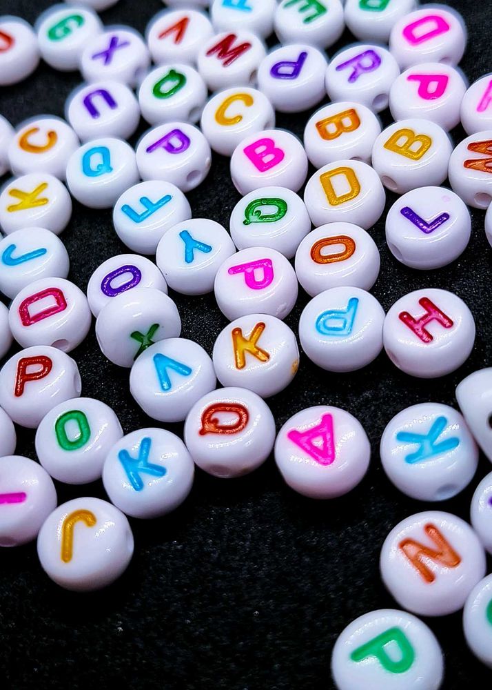 Alphabet & Glow In The Dark Teddy Beads Combo Set