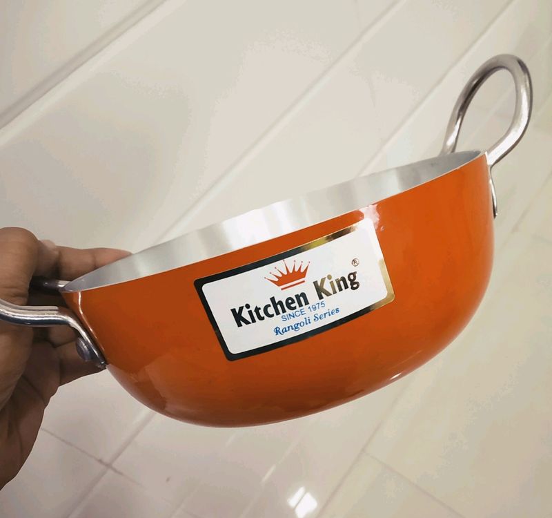 🆕 Kitchen King Kadai With Orange Coating