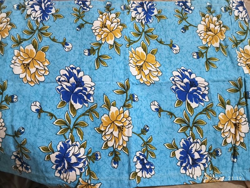 Flower print Double bed Sheet