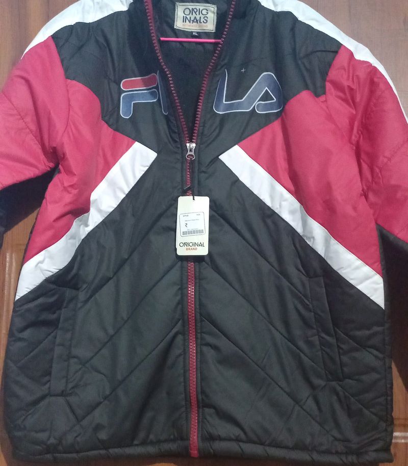 FILA JACKET BLACK AND WHITE, XL Size