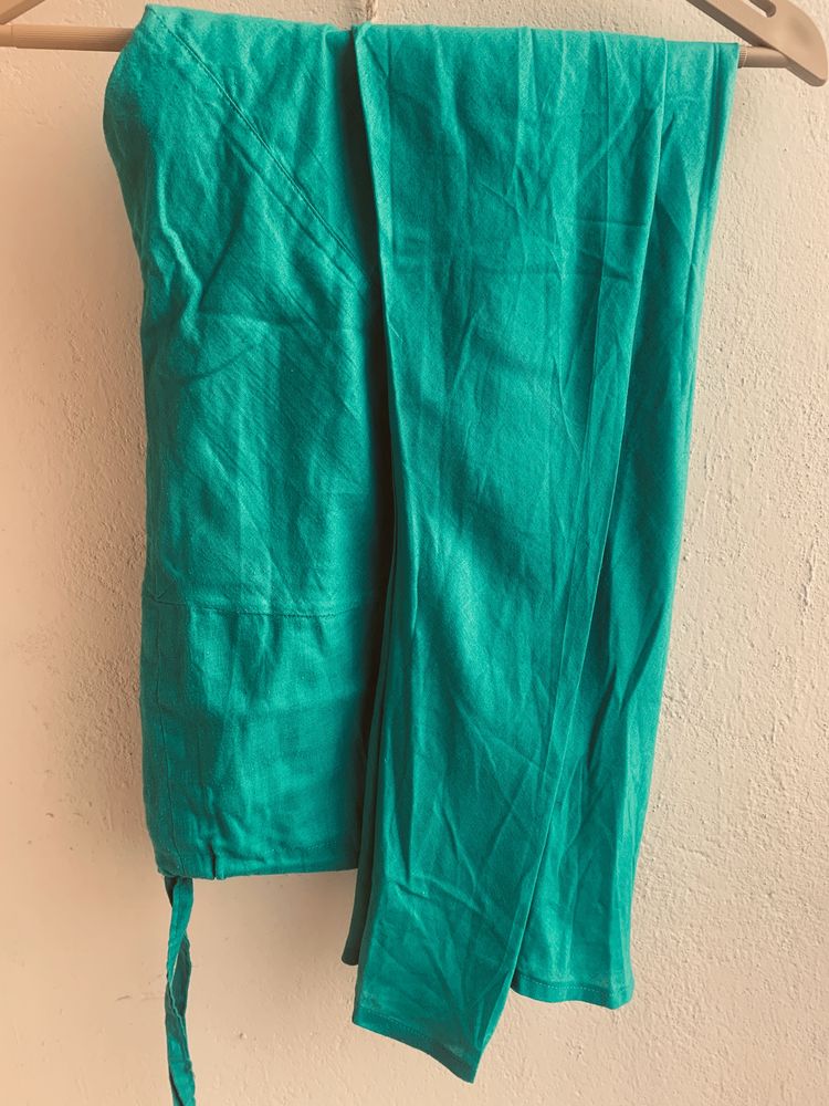 Green Cotton Salwar/ Churidar Chudi Pants