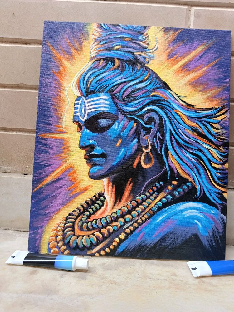 Abstract Shiv Painting