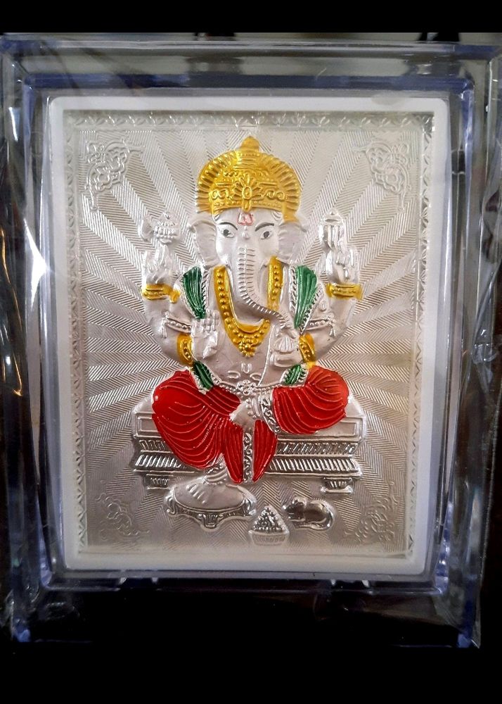 Pure Silver Ganpatiji Frame