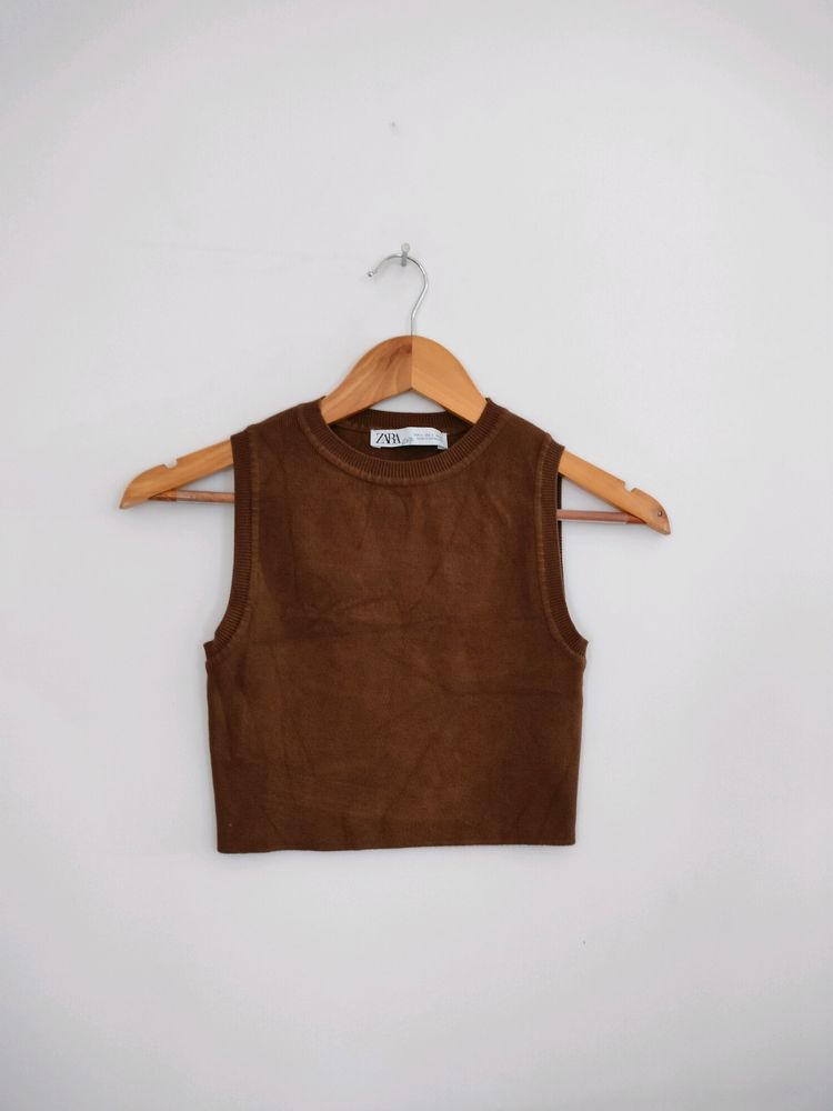 Brown Casual Top (Women's)