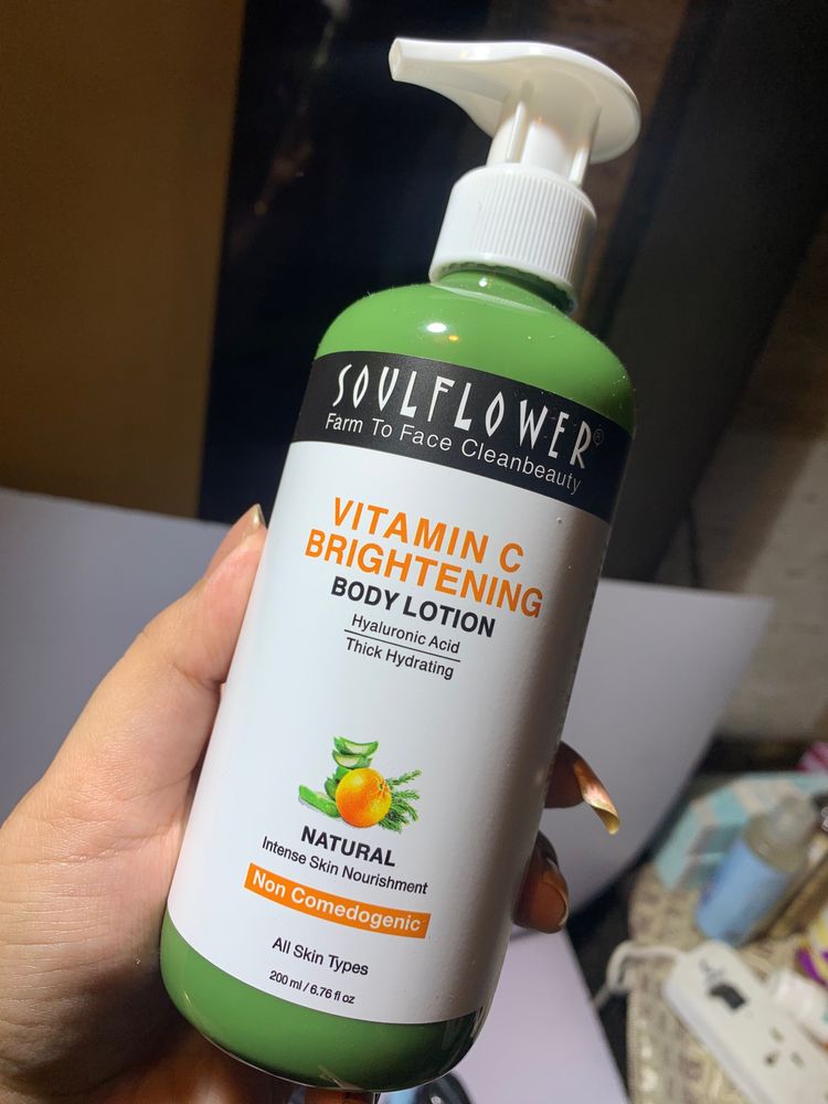 Soulflower Vitamin C Brightening Body Lotion