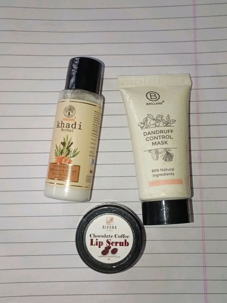 Hair Mask, Conditioner, Lip Scrub