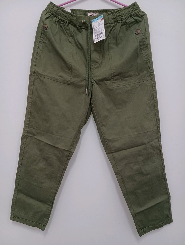 Olive Pantaloon Joggers For Women