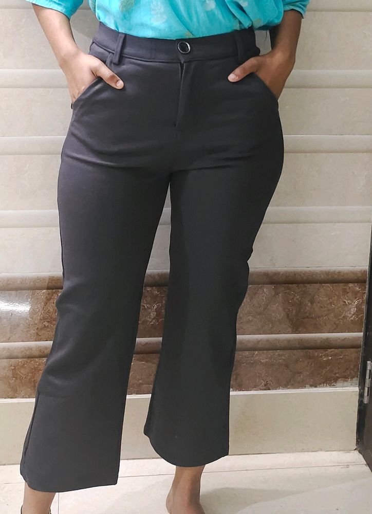 Grey Formal Pants For Women