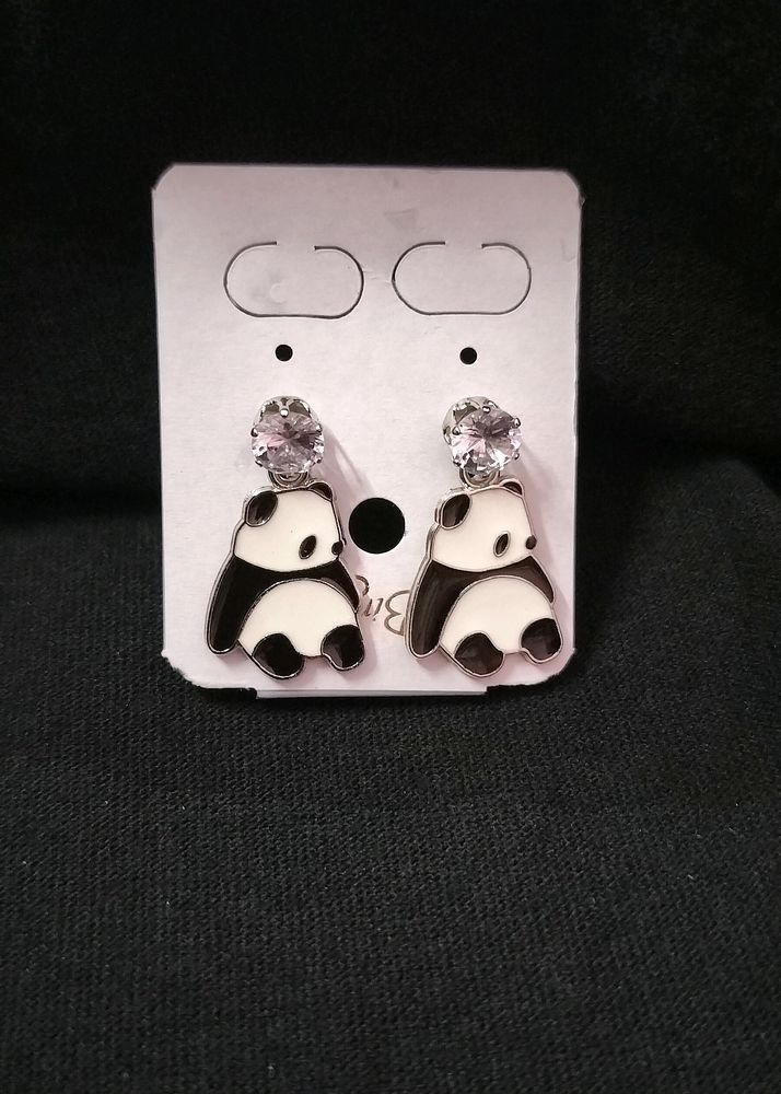 Panda Style Earrings