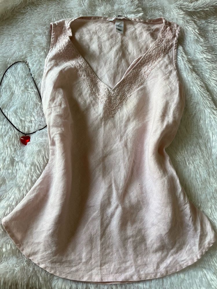 H&M Peach Kurti Top ( V Pretty Irl)