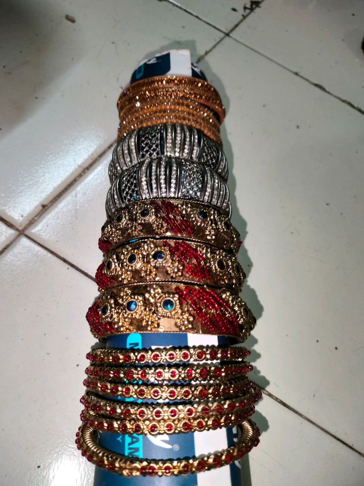 Bangles, Make-up Box, Earings Etc..