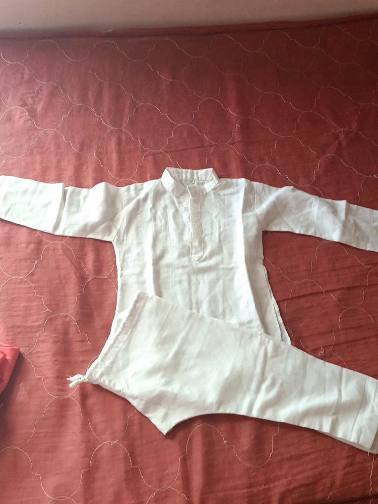 Baby Kurta Pajama White