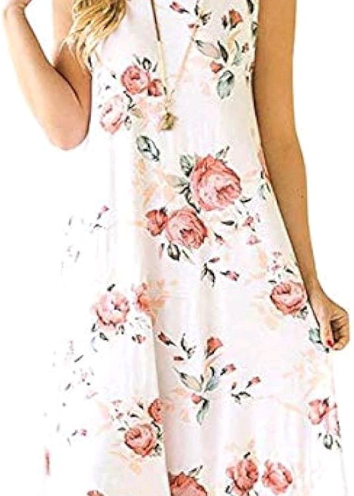 White Floral Frock