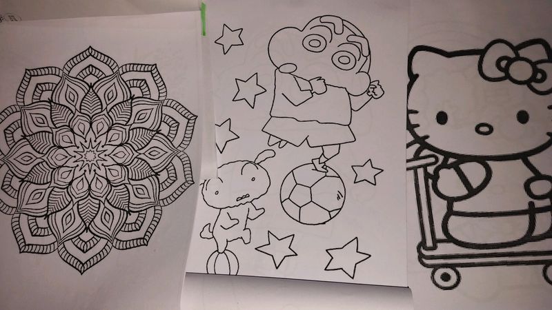 100 + Colouring Pages