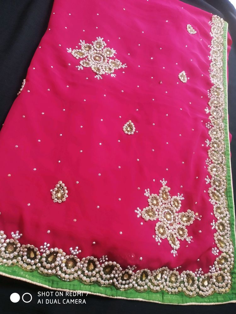 New Wedding Special Hand Work Saree