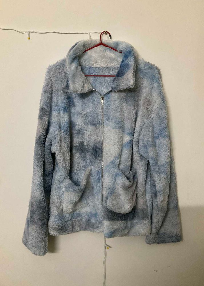 URBANIC Tie-dye Fur Jacket