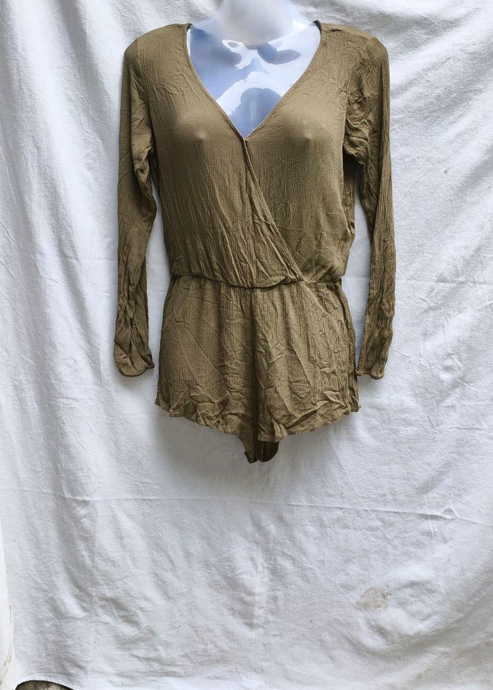 SEXY OLIVE COLOUR PLAYSUIT