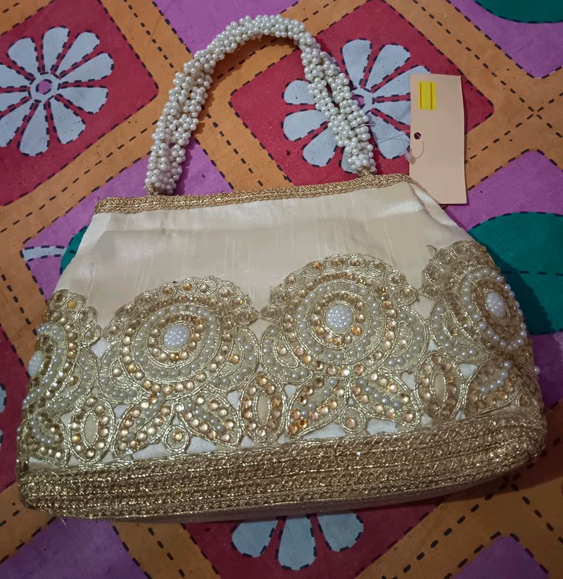 Golden Party Purse