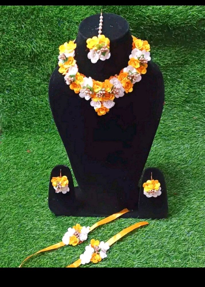 Haldi Flower Jewellery With Juda