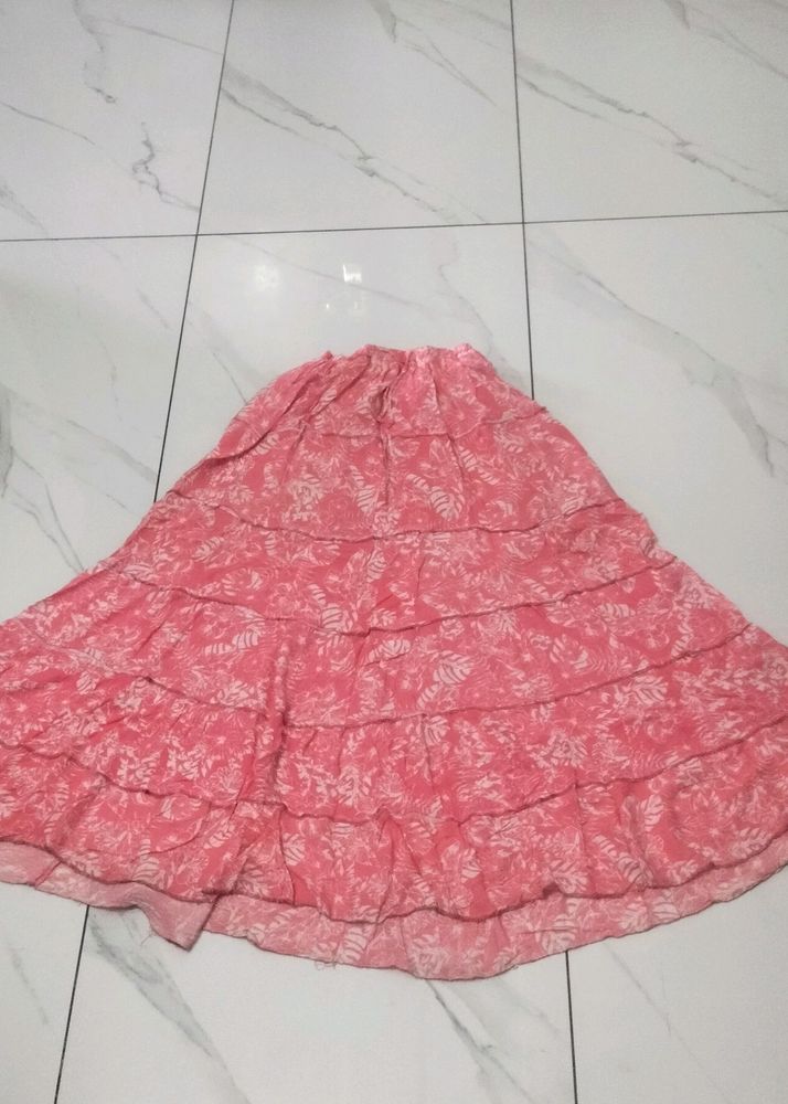 Floral Print Skirt