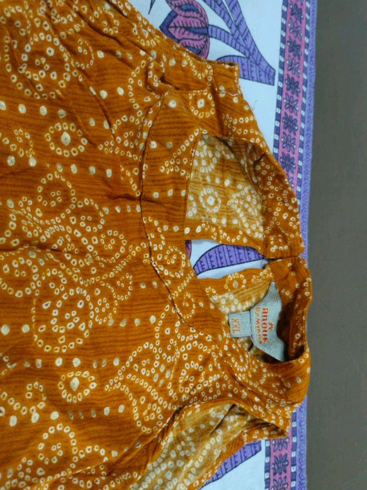 Mustard yellow Kurta