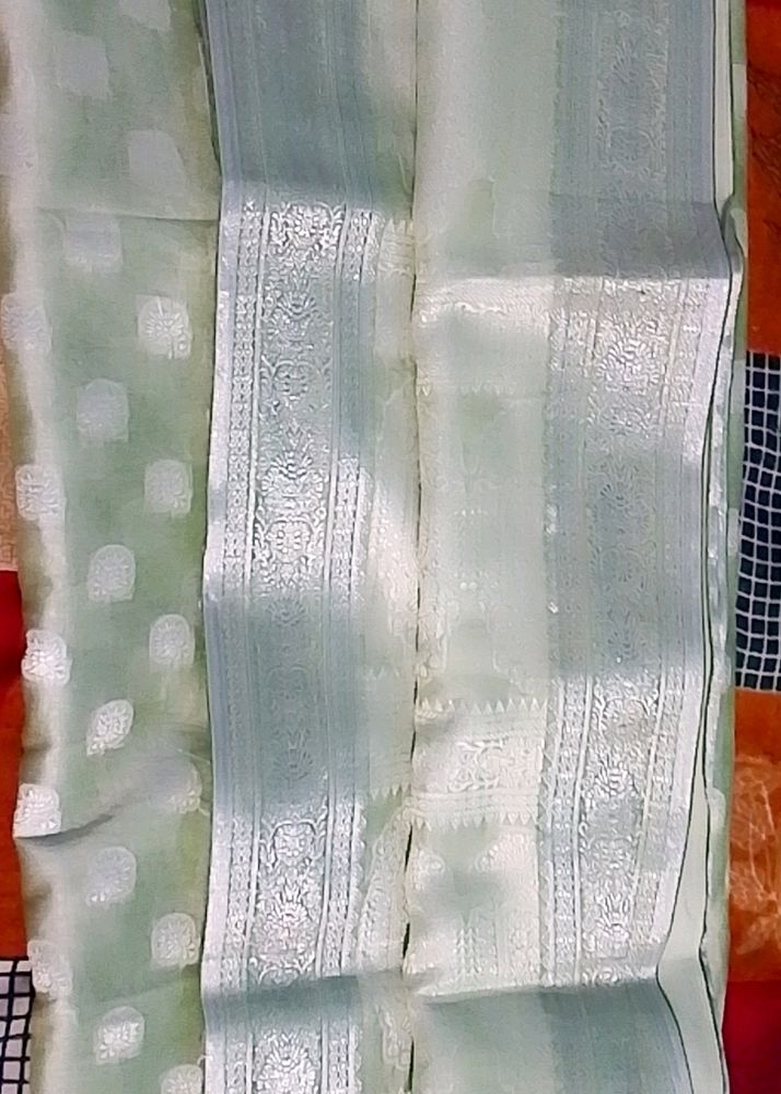 Mint Green Saree (New)