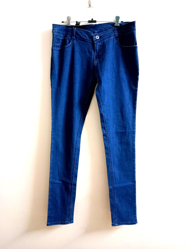 New Straight Fit Blue Jeans With Measurement