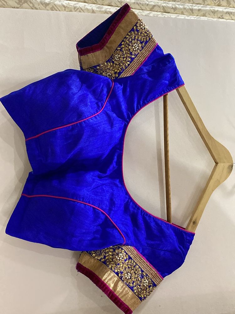 Lehenga Of blue and pink combo