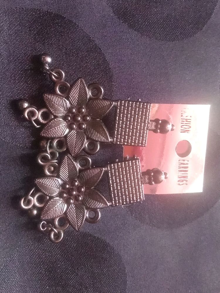 Black Metal Earrings