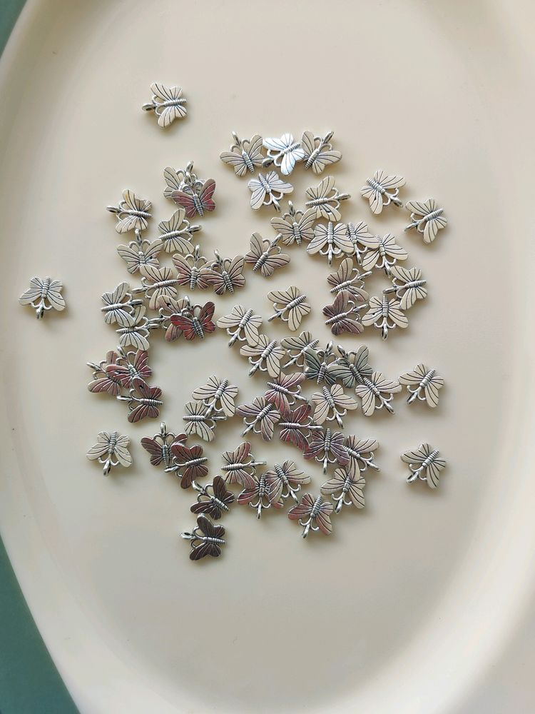 Silver Butterfly Charms
