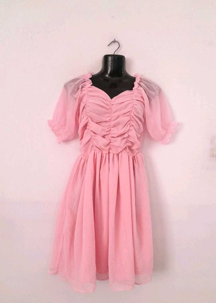 Pink Frill Dress