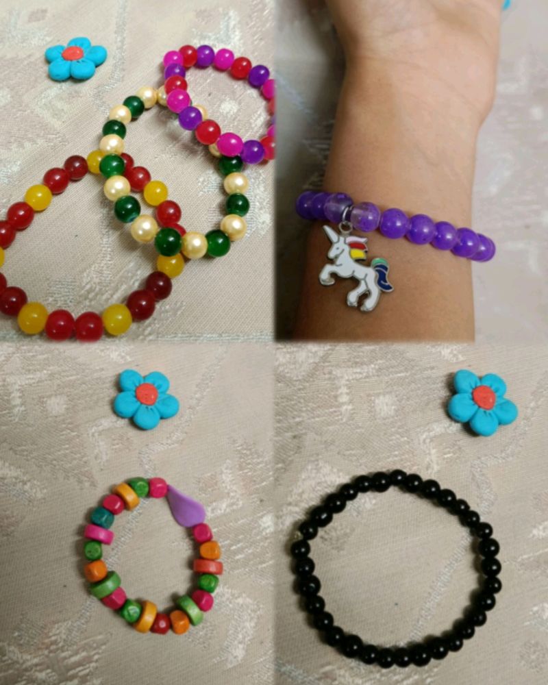 Multicolored Bracelet Combo Of 6