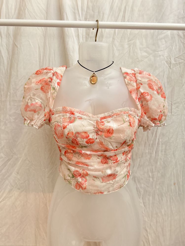 URBANIC Floral Printed Top