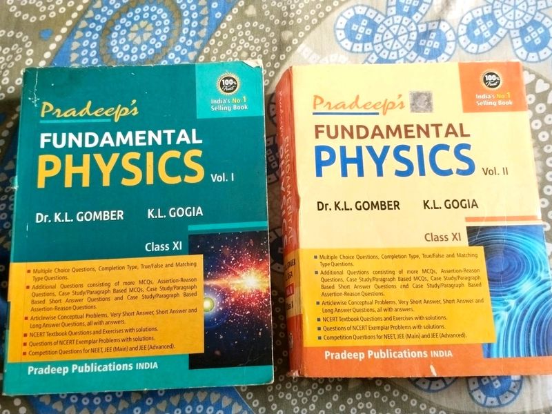 Class 11th Pradeep Fundamental Physics Both Volume