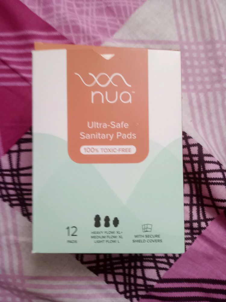 Nua sanitary pads 3 packs 12 pad in each b