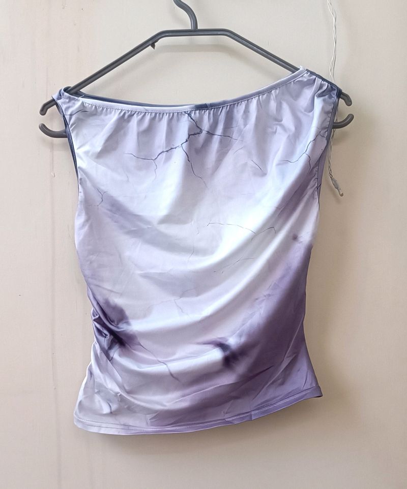 Asymmetrical Lavender Top