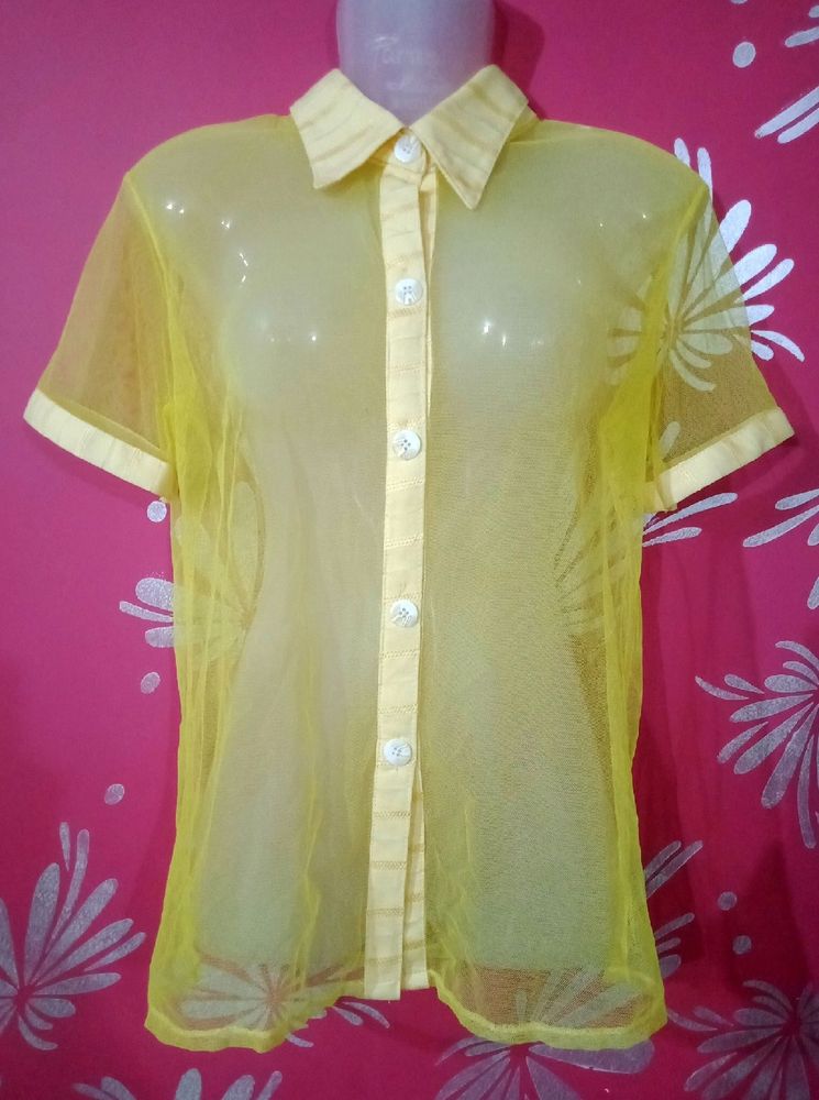 Yellow Net shirt