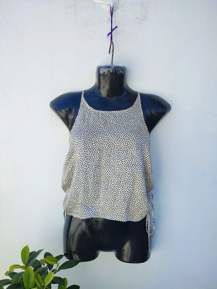 Zara Polka Dot Silky Top