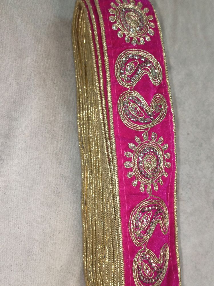 Rani Coloured Lace For Lahenga Or Choli